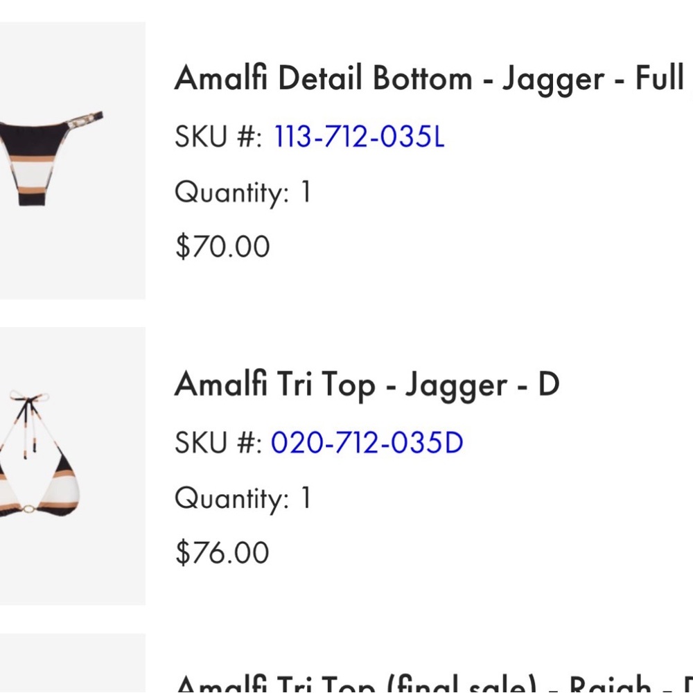 Vix Amalfi Set